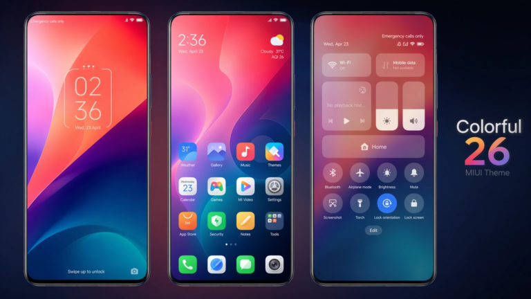 colorful 26 miui theme