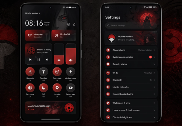 Madara theme miui realme